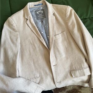 Appaman Cream Linen-Blend Boys' Blazer